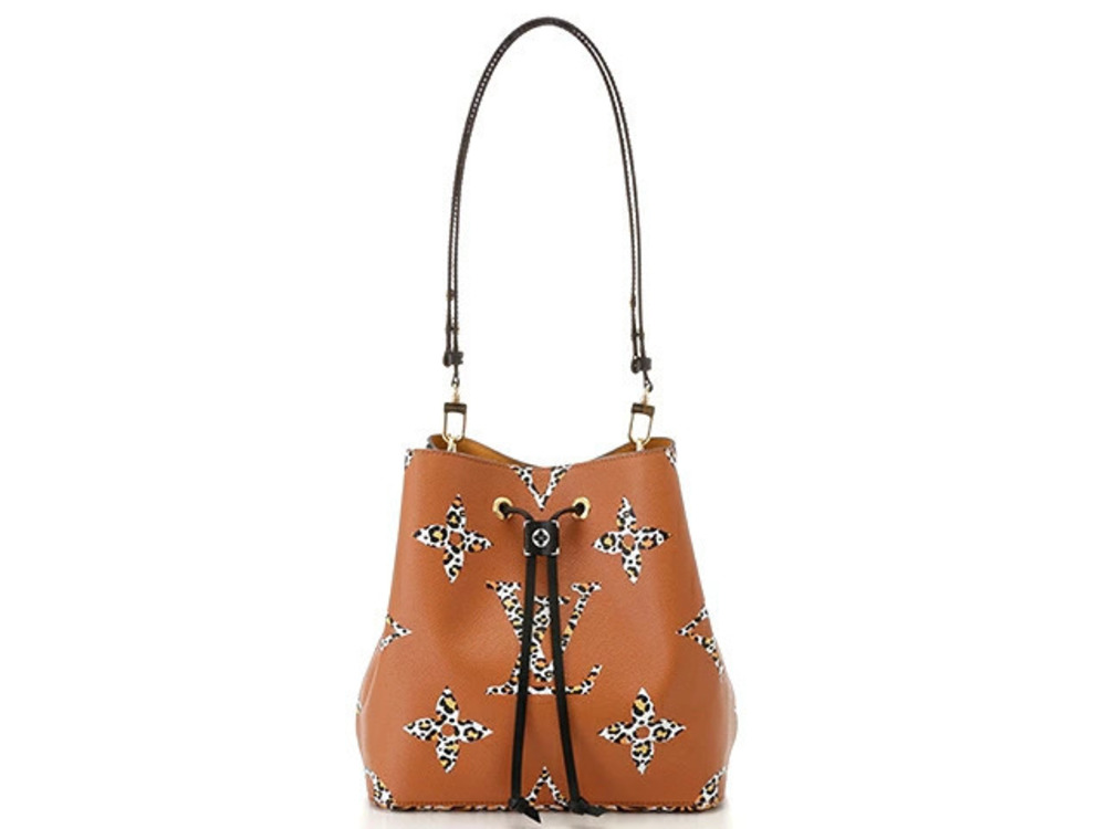 LOUIS VUITTON Bag Shoulder Neo Noe Monogram LV Jungle Camel Brown